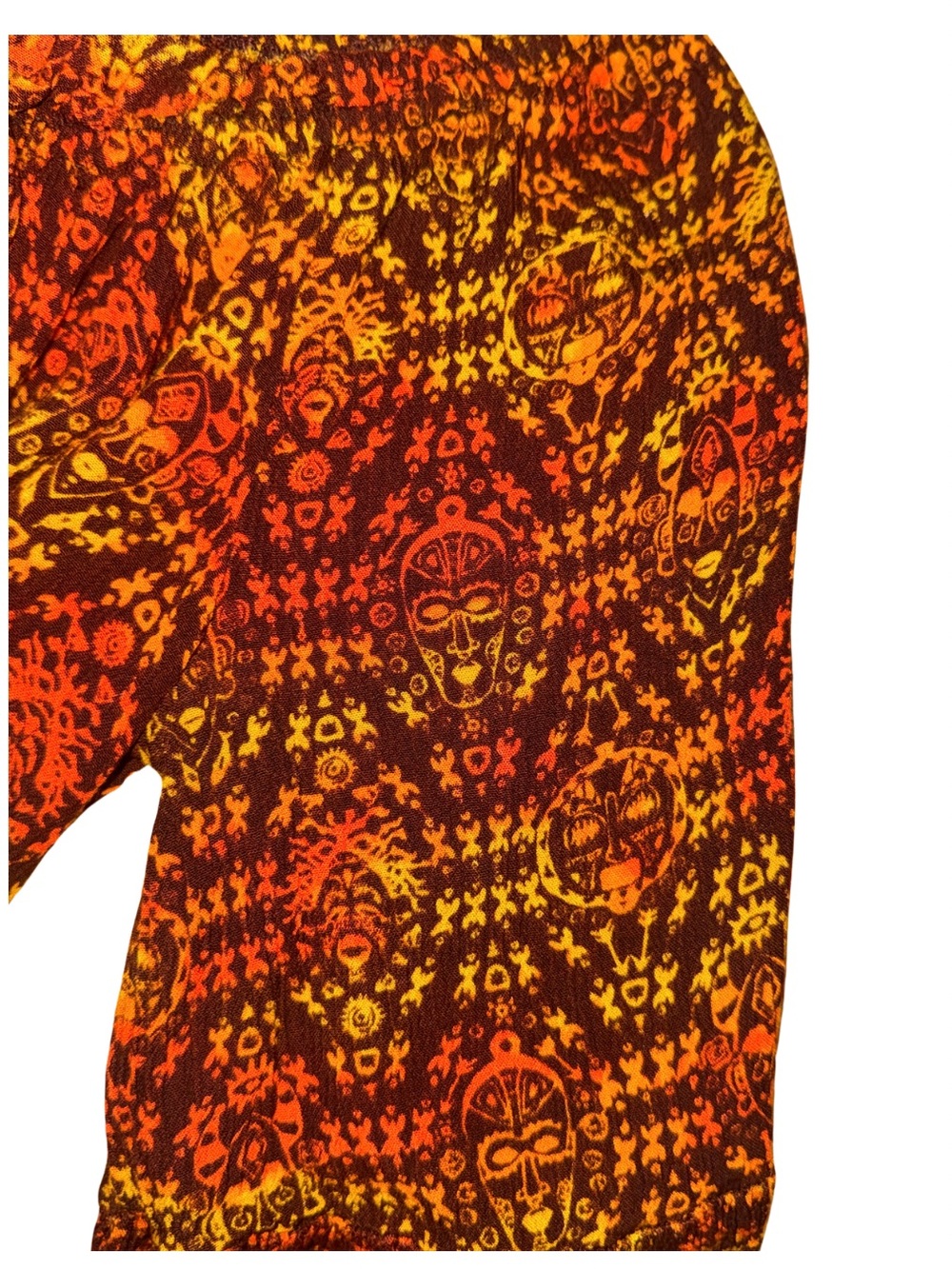 feathers Multi Color Off-Shoulder Crop Top - Picture 3 of 4